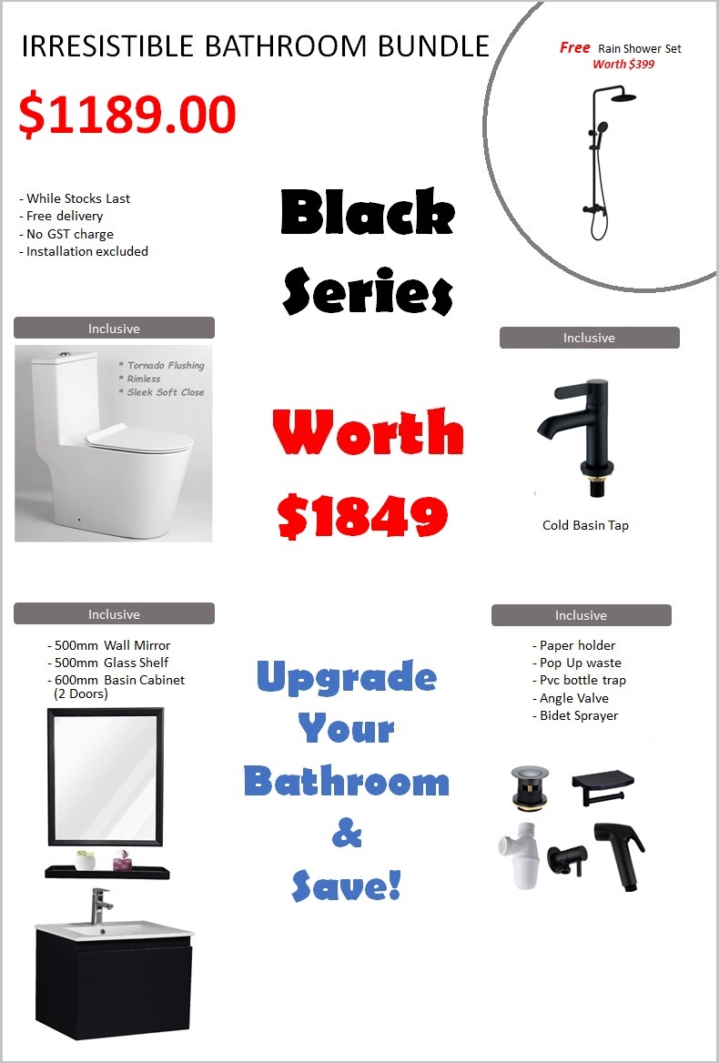 Bathroom Bundle Offer - Black Series
